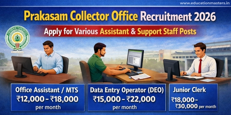 Prakasam Collector Office Recruitment 2026